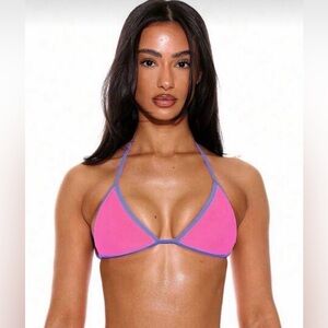 Musera Triangle Bikini Top Purple & Pink (M)